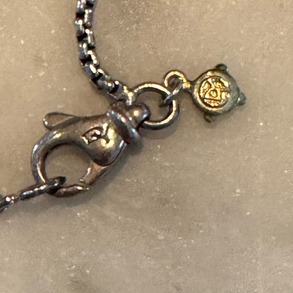 ✨David Yurman Small Box Chain Layering Necklace 72in with 14kt Accent✨ - Picture 5 of 6